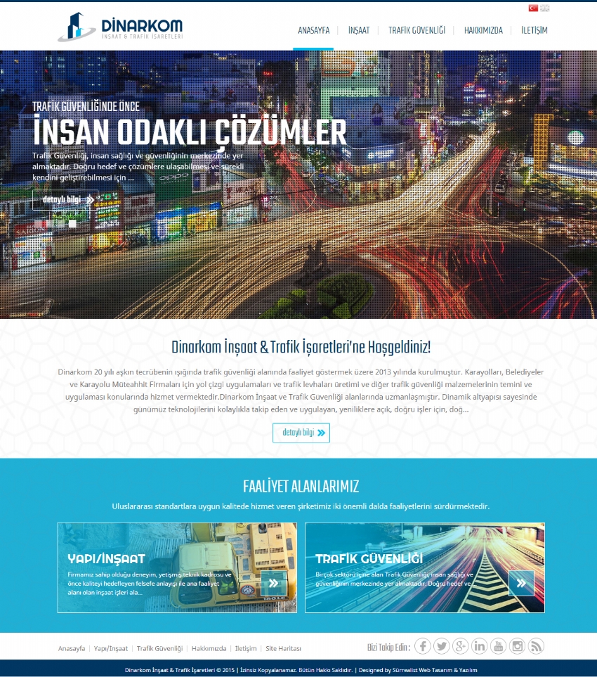 Dinarkom �n�aat & Trafik ��aretleri Bizleri Tercih Etti