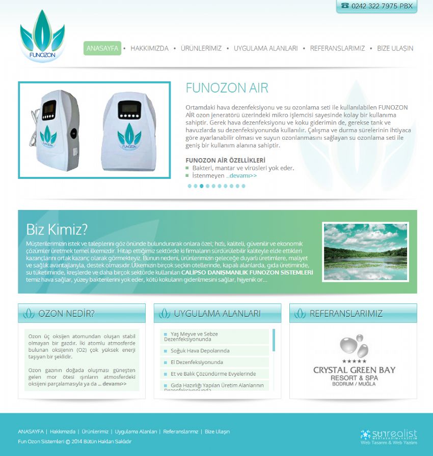 Fun Ozon Sistemlerinin Yeni Websitesi Yay�nda!