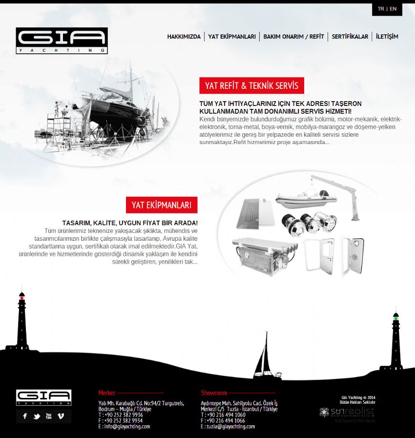 GIA Yachting'in Yeni Websitesi Yay�na Girdi!