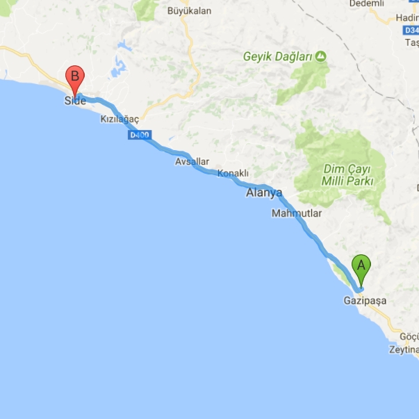 Transfer Rotas�na Ait Harita �izimi